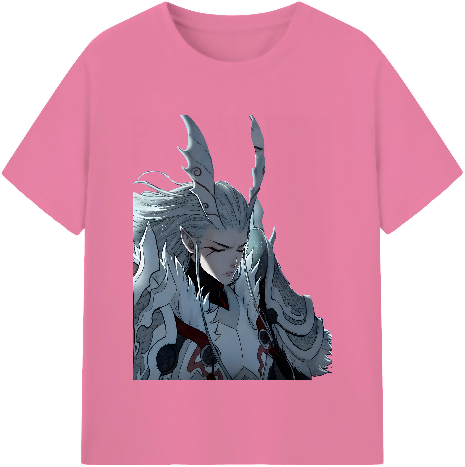 （画像用） Ne Zha 2 ナタ 魔童の大暴れ 綿100％半袖Tシャツ（フロントプリント）